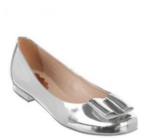The Mode Collective - Metallic Bow Flats - Party Shoes - Silver.jpg